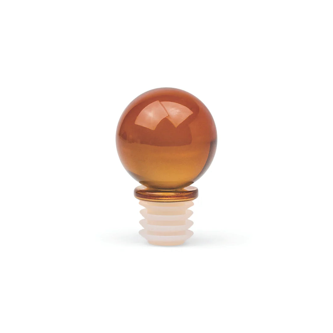 Mooney Glass Bottle Stopper - Amber