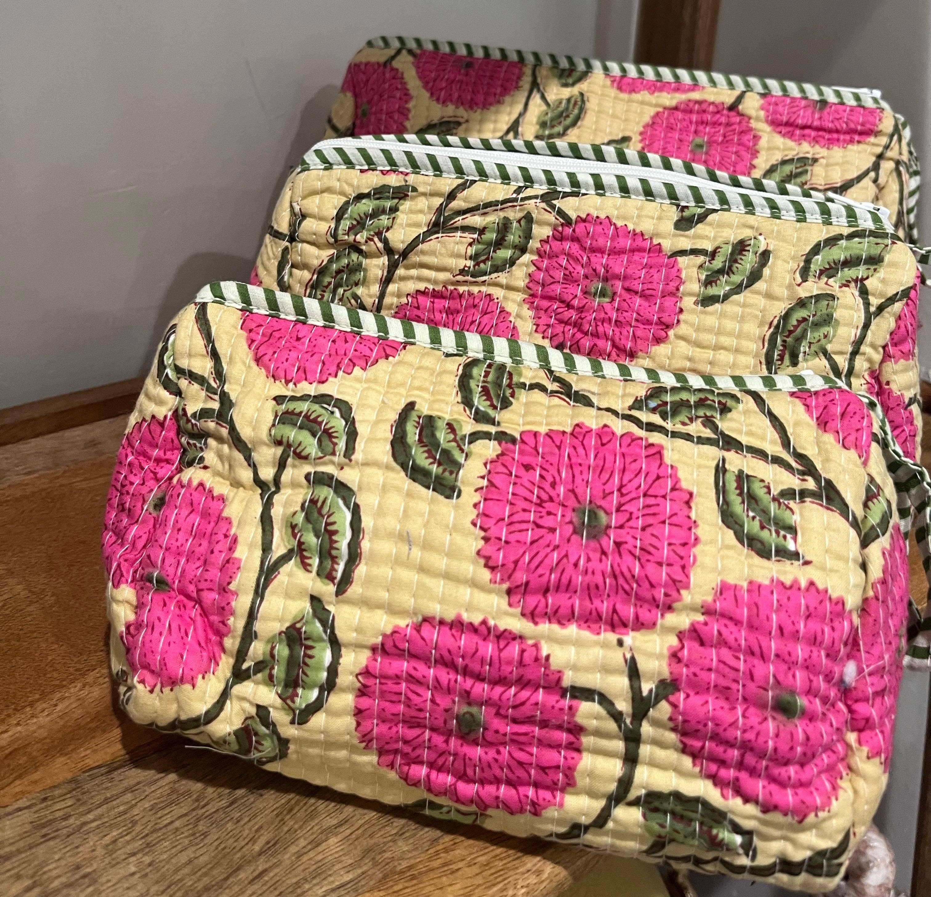 AMRANIS - Yellow Toiletry Bags - Set of 3