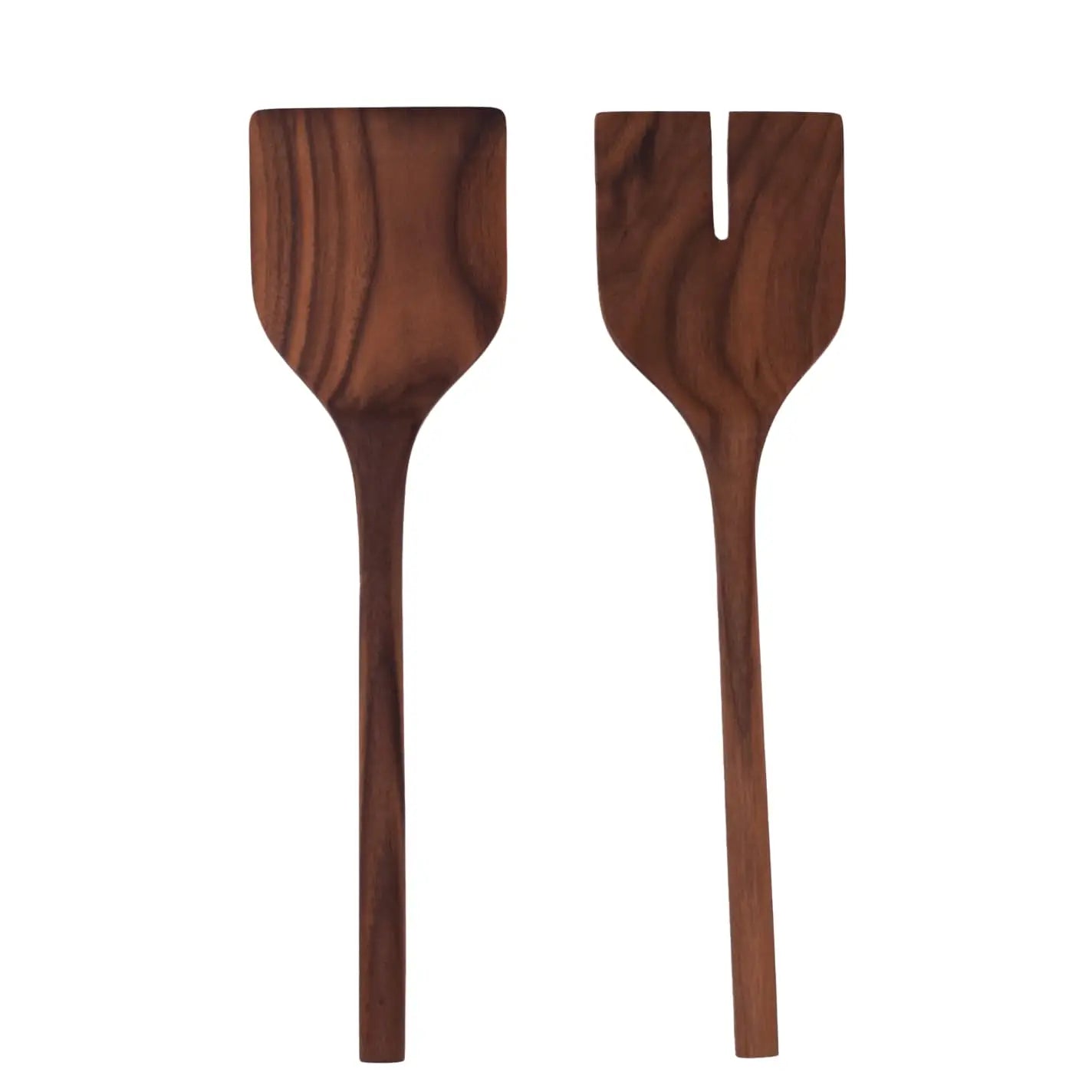 Walnut Wooden Salad Server & Spatula Set
