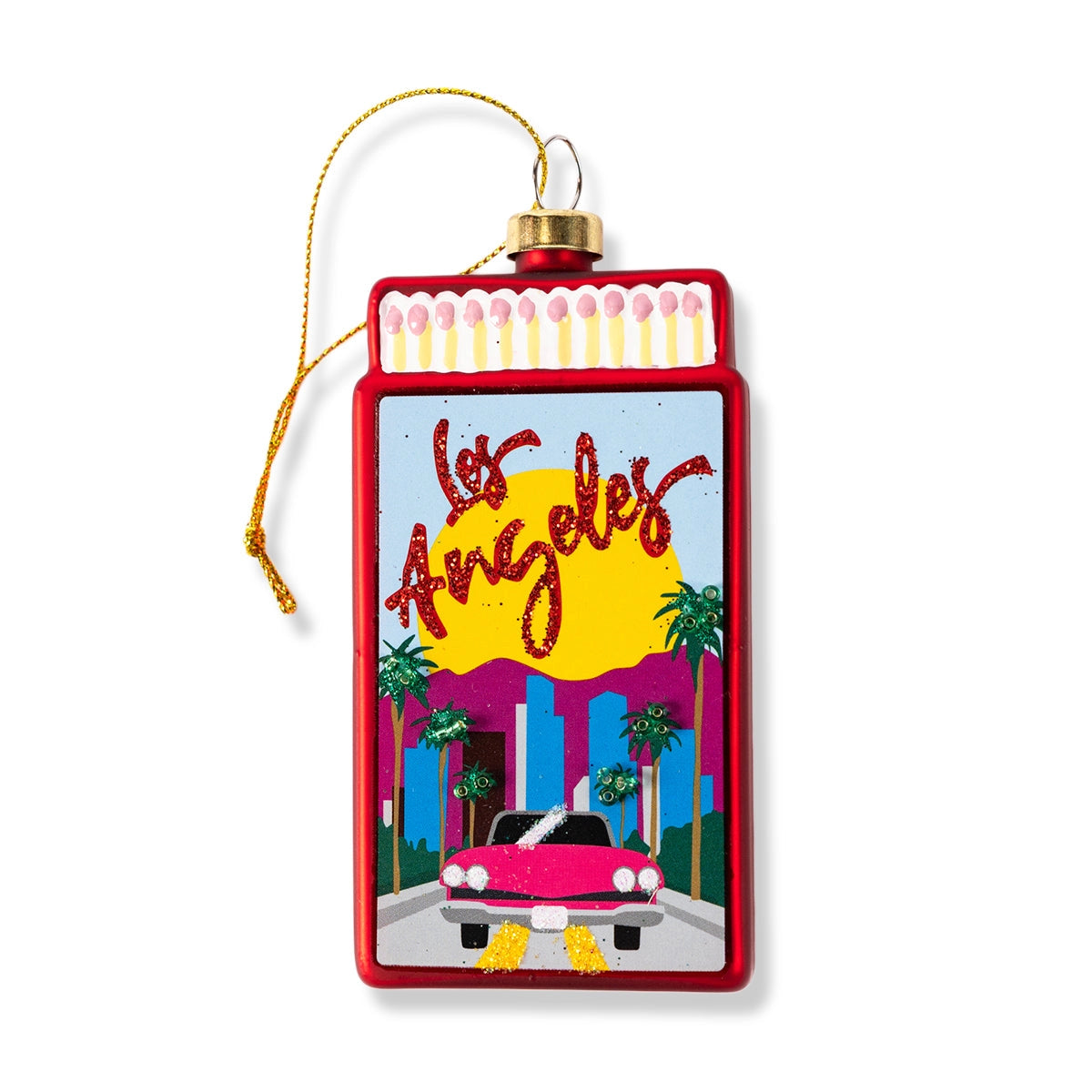 Los Angeles Match Box Ornament