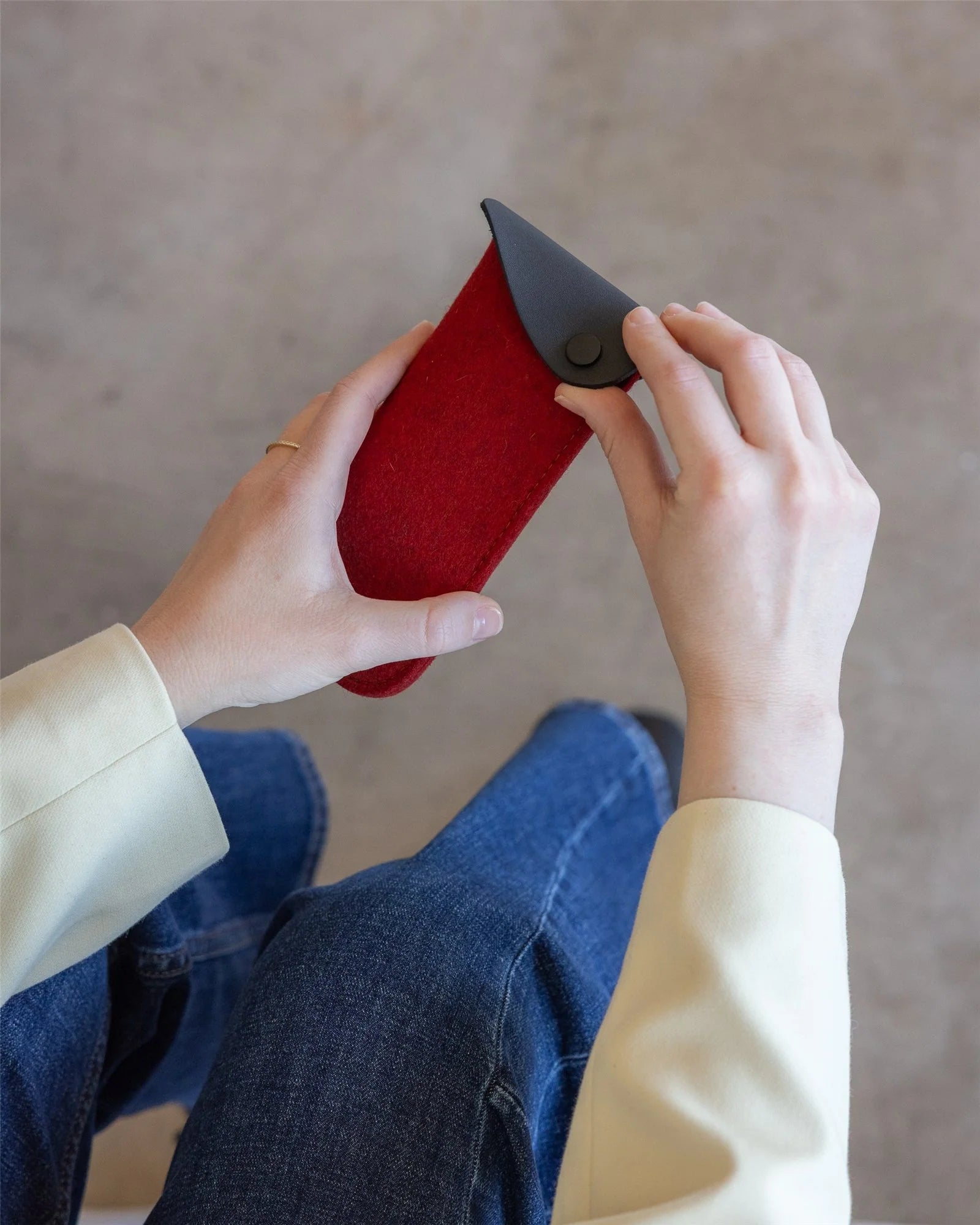 Merino Wool Eyeglass Sleeve