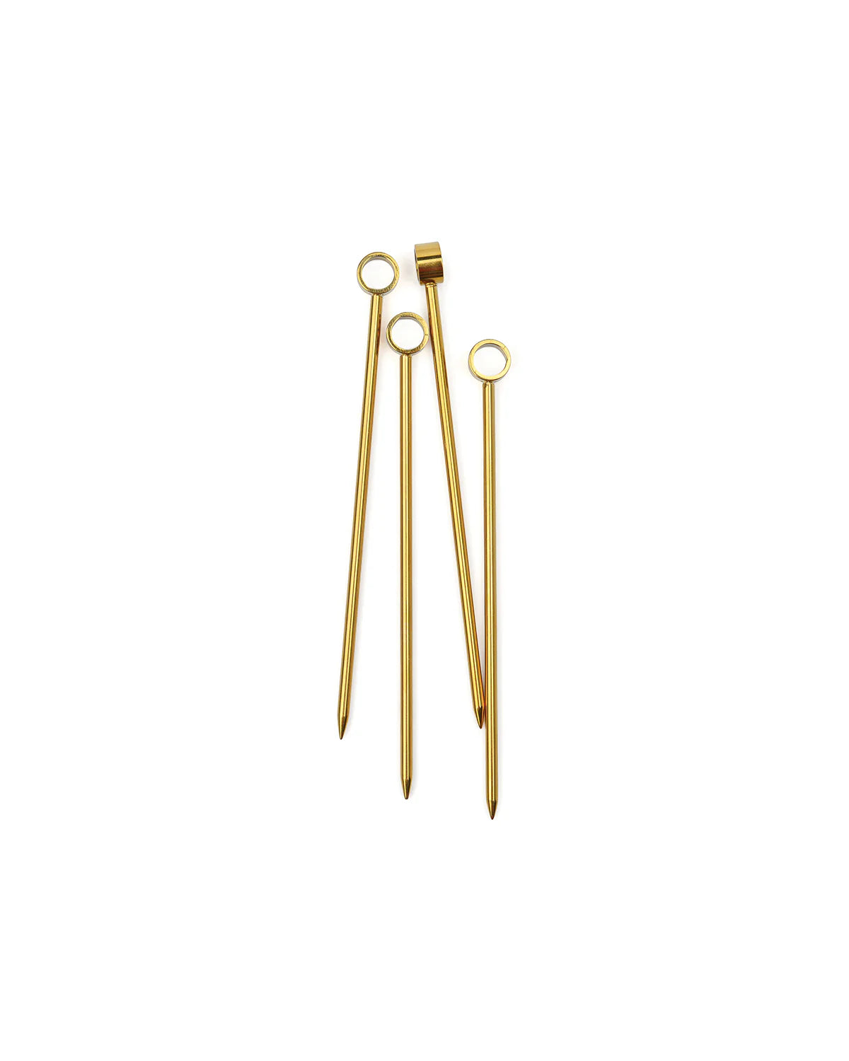 Gold Cocktails Picks - Set of 4