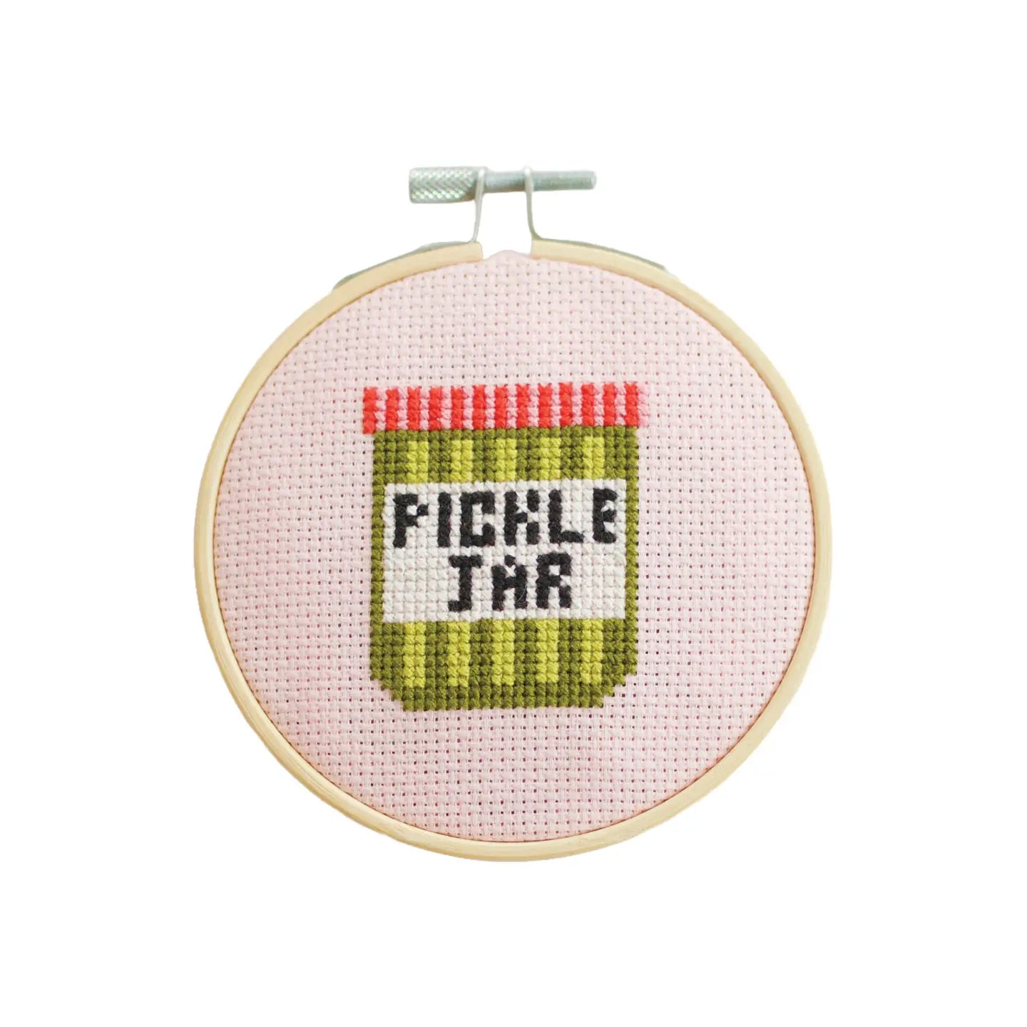 Pickle Jar Cross Stitch Kit