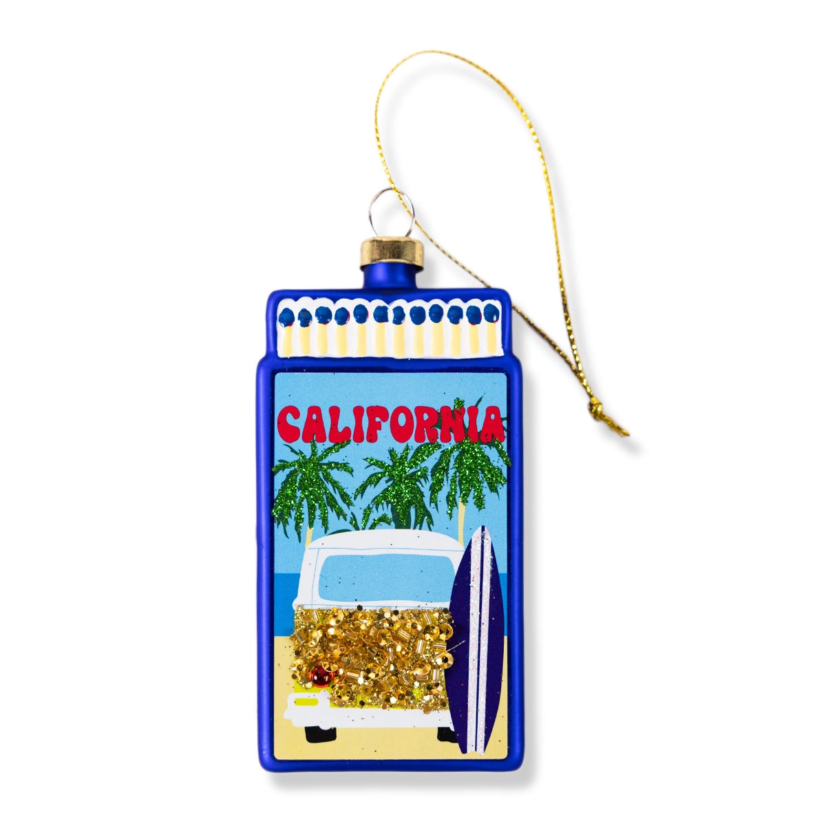 California Match Box Ornament