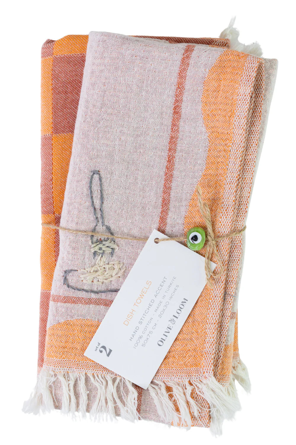Pasta Hand-Stitched Kitchen Towel Set