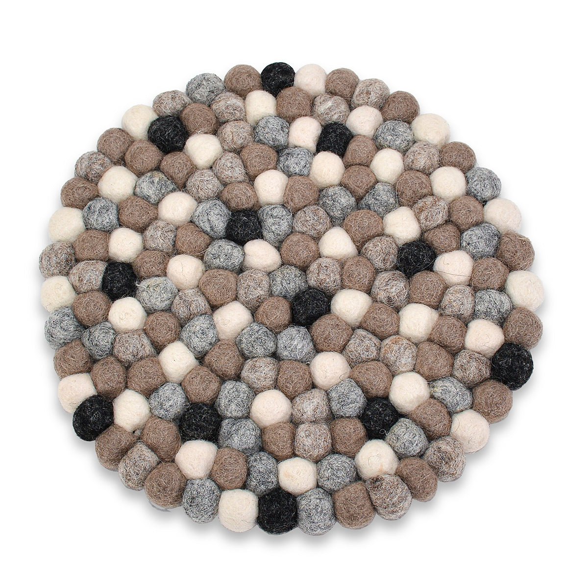POM-POM TRIVETS- NATURAL COLOR