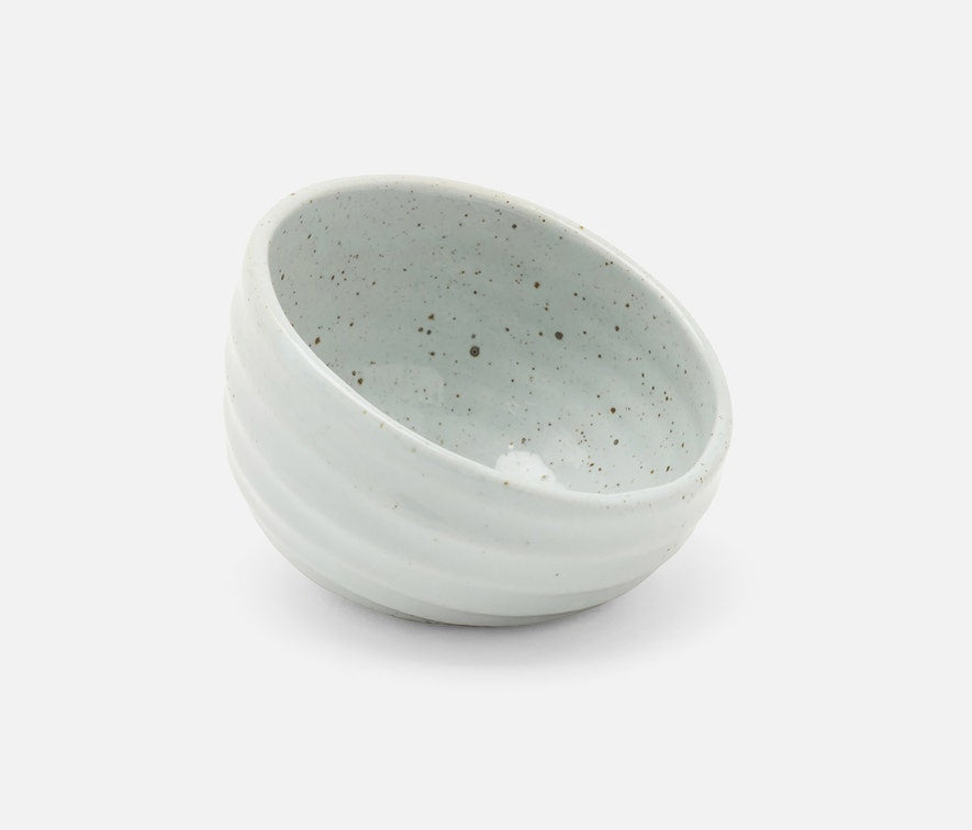 White Salt Glaze Serving Bowl