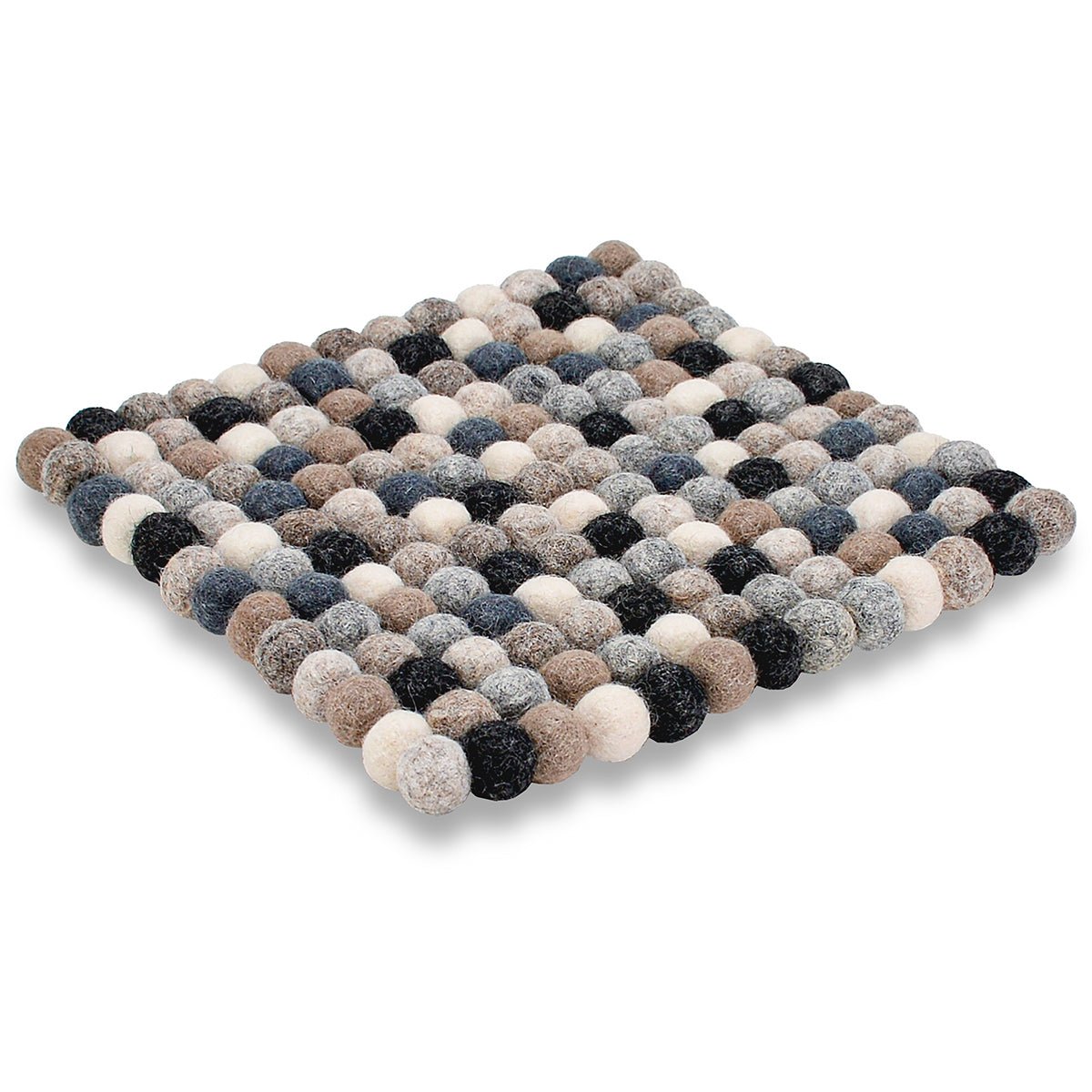 POM-POM TRIVETS- NATURAL COLOR